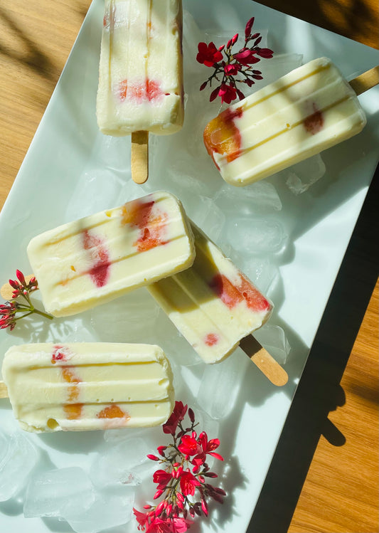 Peach & Honey Popsicles