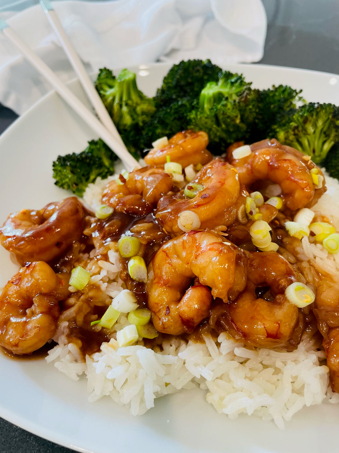 Shrimp w/Honey-Garlic Sauce